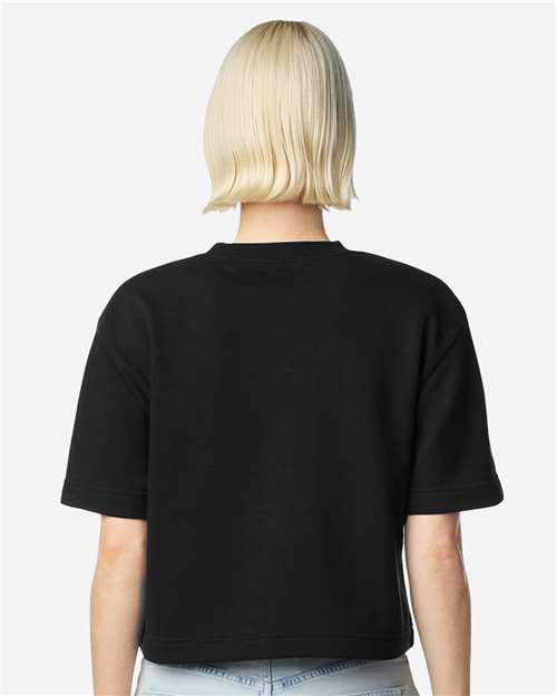 American Apparel Women's French Terry Mid-Length Boxy Top